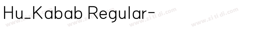 Hu_Kabab Regular字体转换